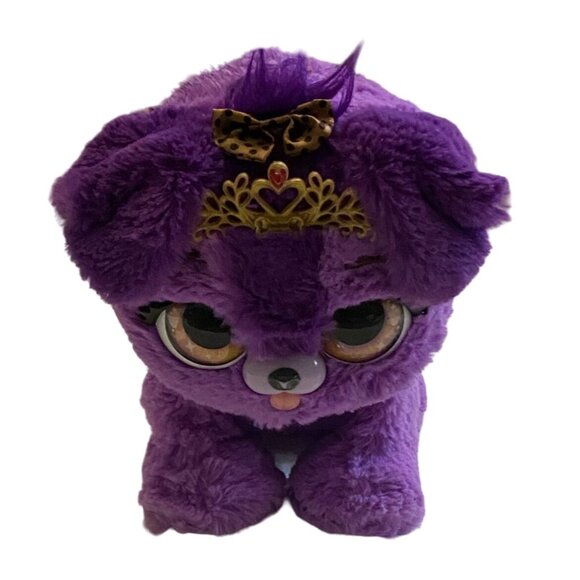 Present Pets Sparkle Princess Puppy Interactive Plush Toy - Purple-GUC - Picture 1 of 6